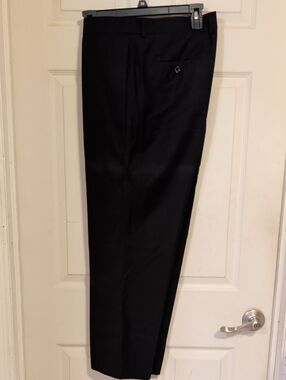 Men's Nicole Miller Black Dress Trousers Size 40x30